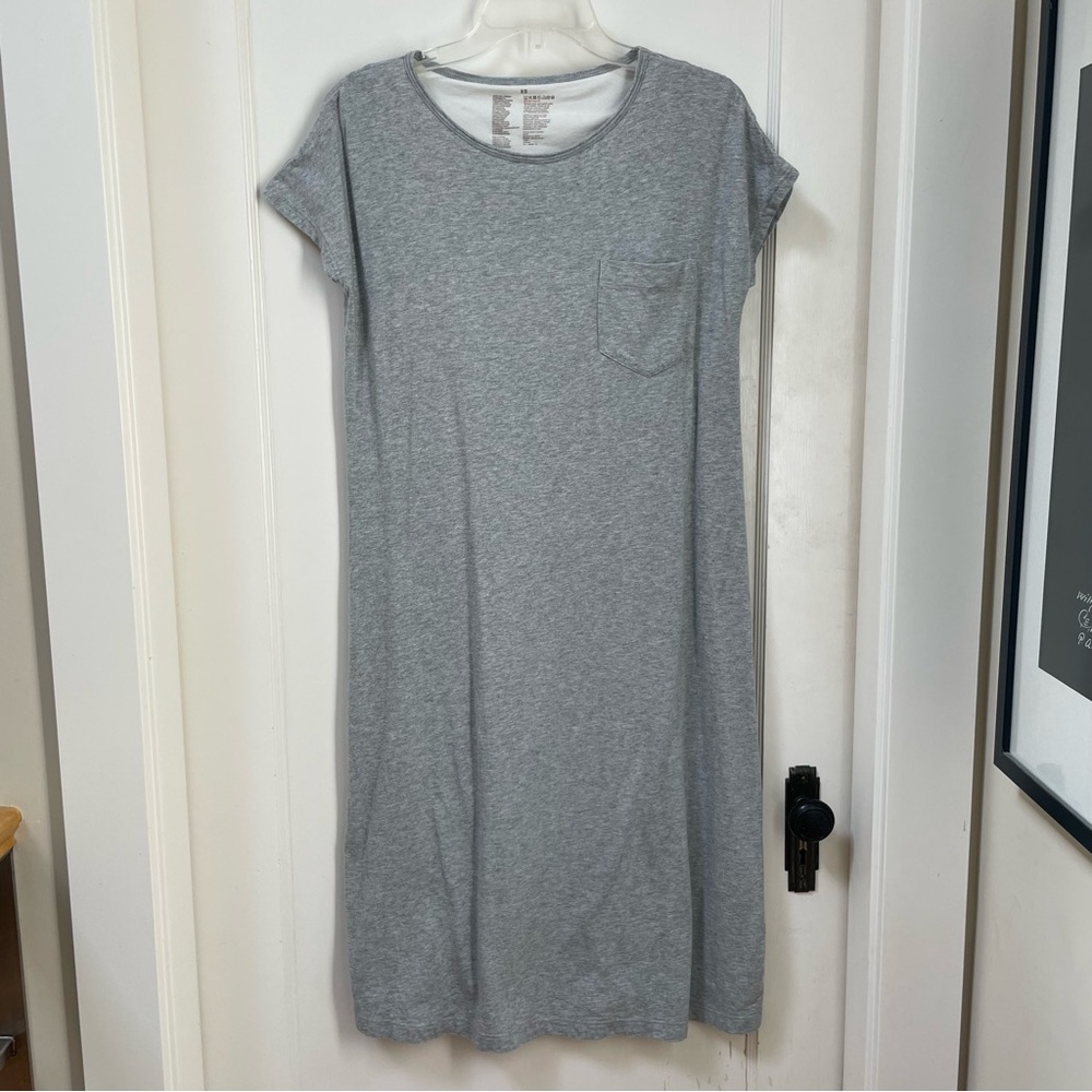 Muji grey t-shirt dress